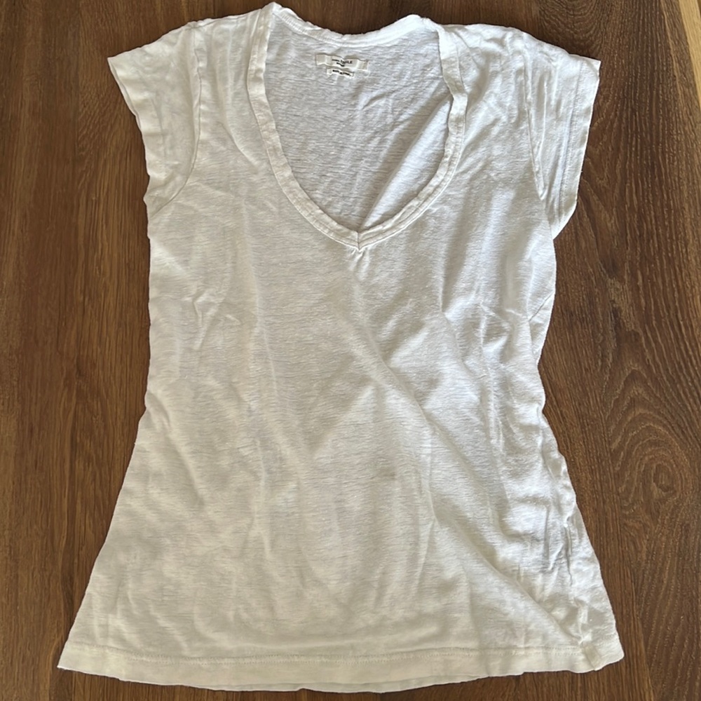 Isabel Marant white linen t-shirt XS